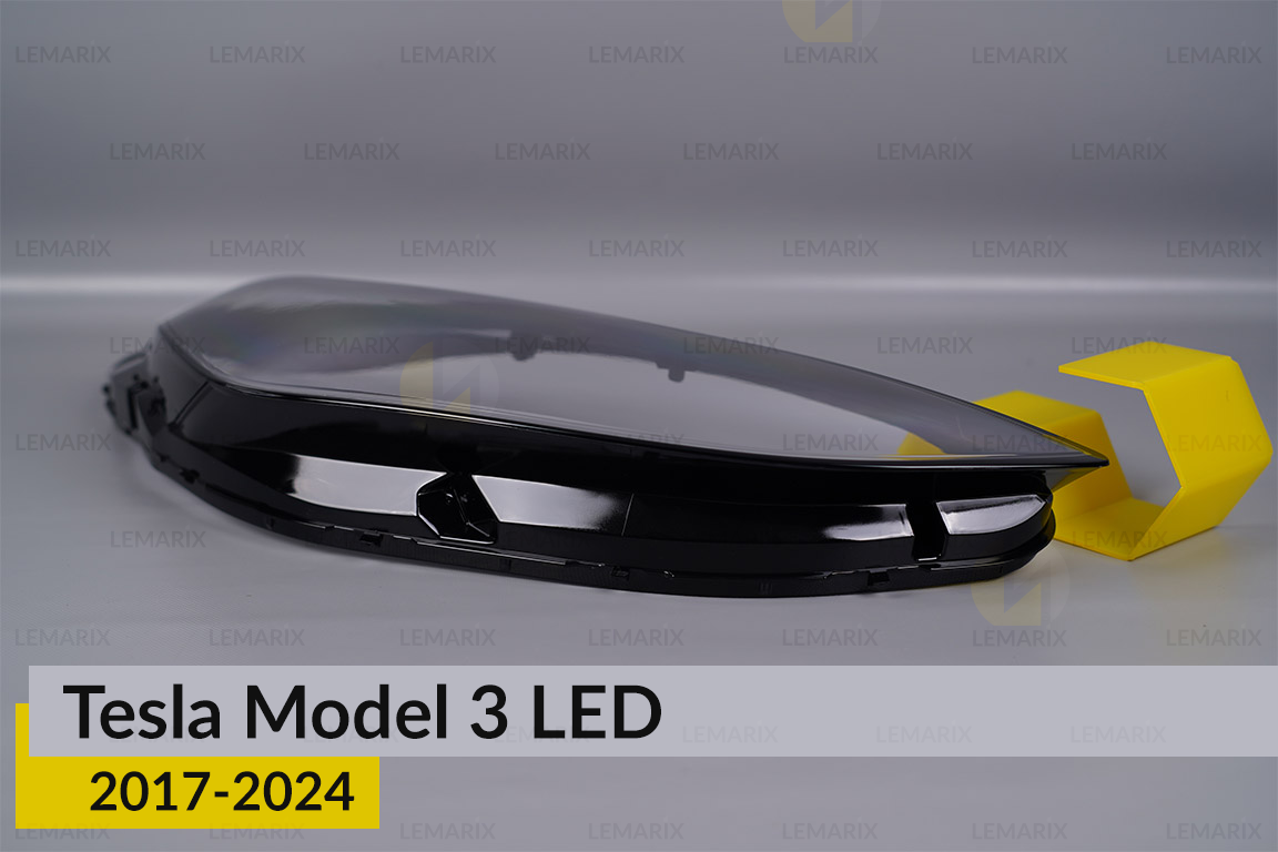 Скло фари Tesla Model 3 LED (2017-2024) праве