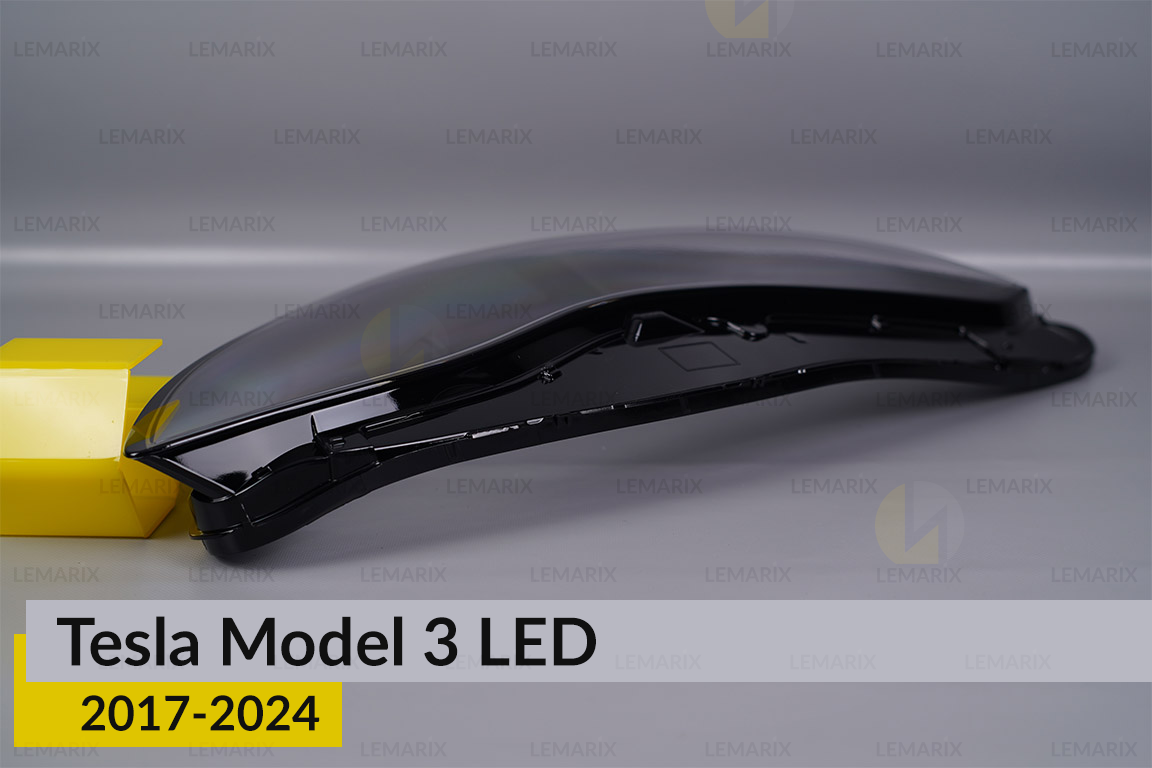 Скло фари Tesla Model 3 LED (2017-2024) праве