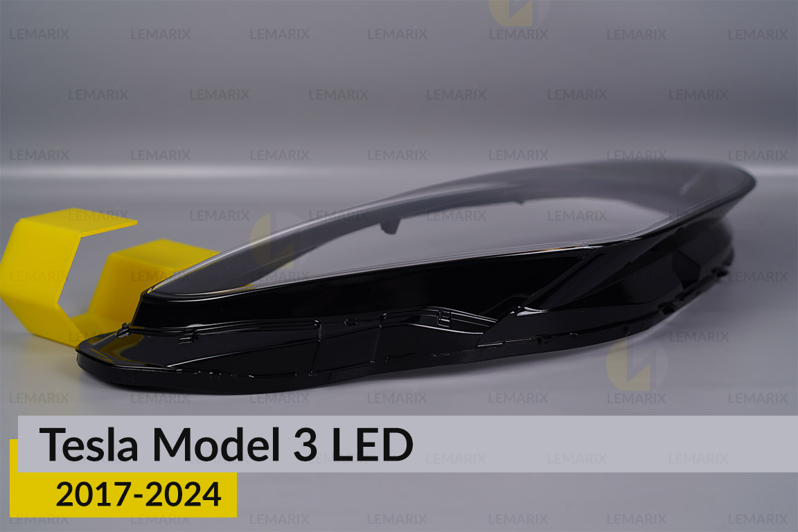 Скло фари Tesla Model 3 LED (2017-2024) праве