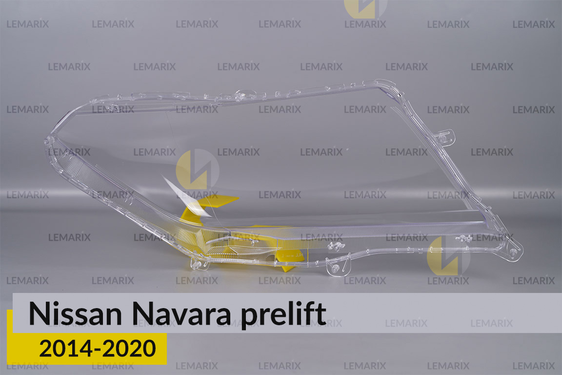 Скло фари Nissan Navara (2014-2020) дорест ліве