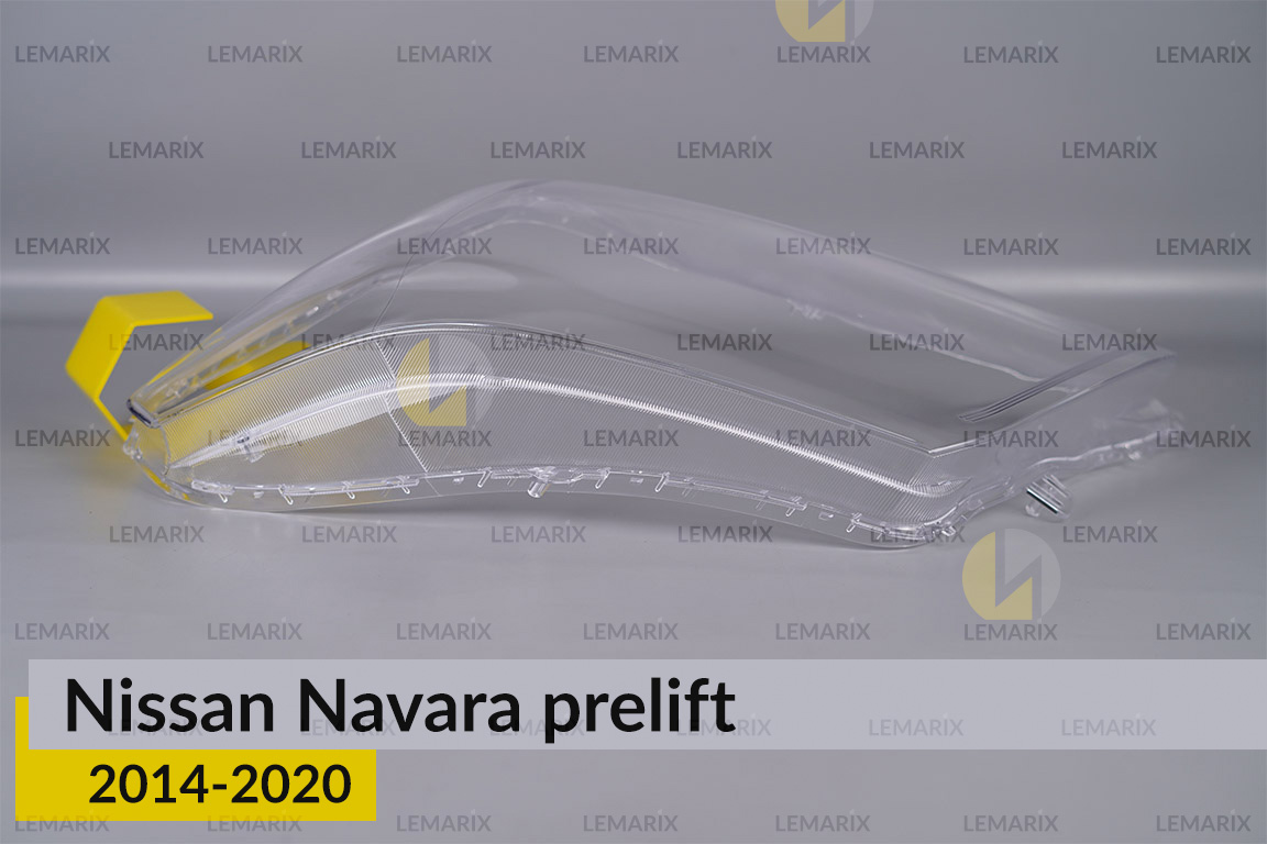 Скло фари Nissan Navara (2014-2020) дорест ліве