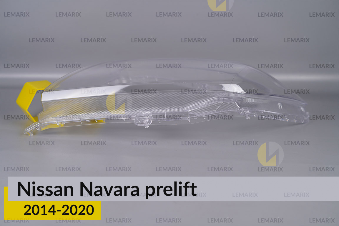 Скло фари Nissan Navara (2014-2020) дорест ліве