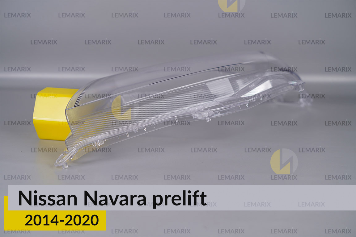 Скло фари Nissan Navara (2014-2020) дорест ліве