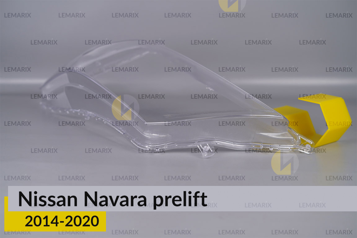 Скло фари Nissan Navara (2014-2020) дорест ліве
