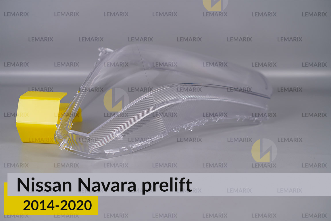 Скло фари Nissan Navara (2014-2020) дорест ліве