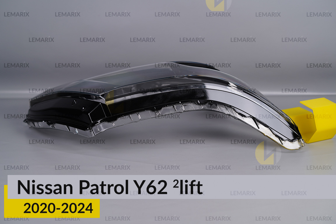 Скло фари Nissan Patrol Y62 (2020-2024) 2 рест праве