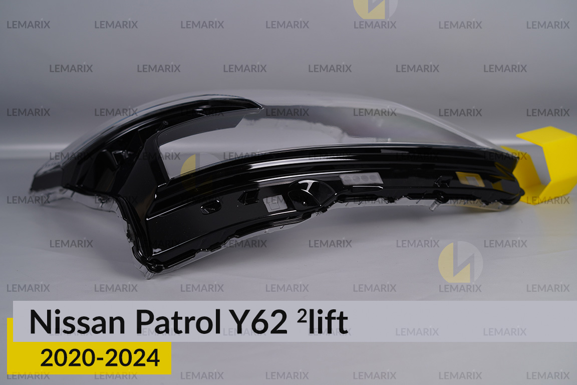 Скло фари Nissan Patrol Y62 (2020-2024) 2 рест праве