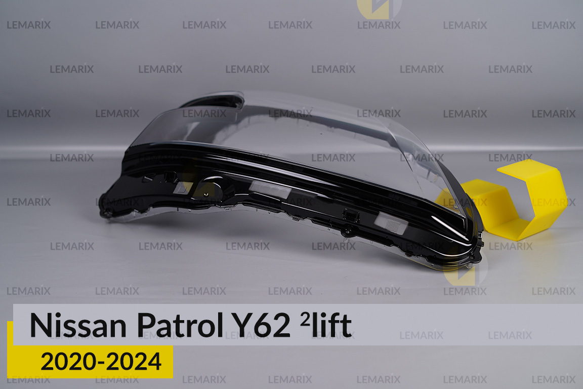 Скло фари Nissan Patrol Y62 (2020-2024) 2 рест праве