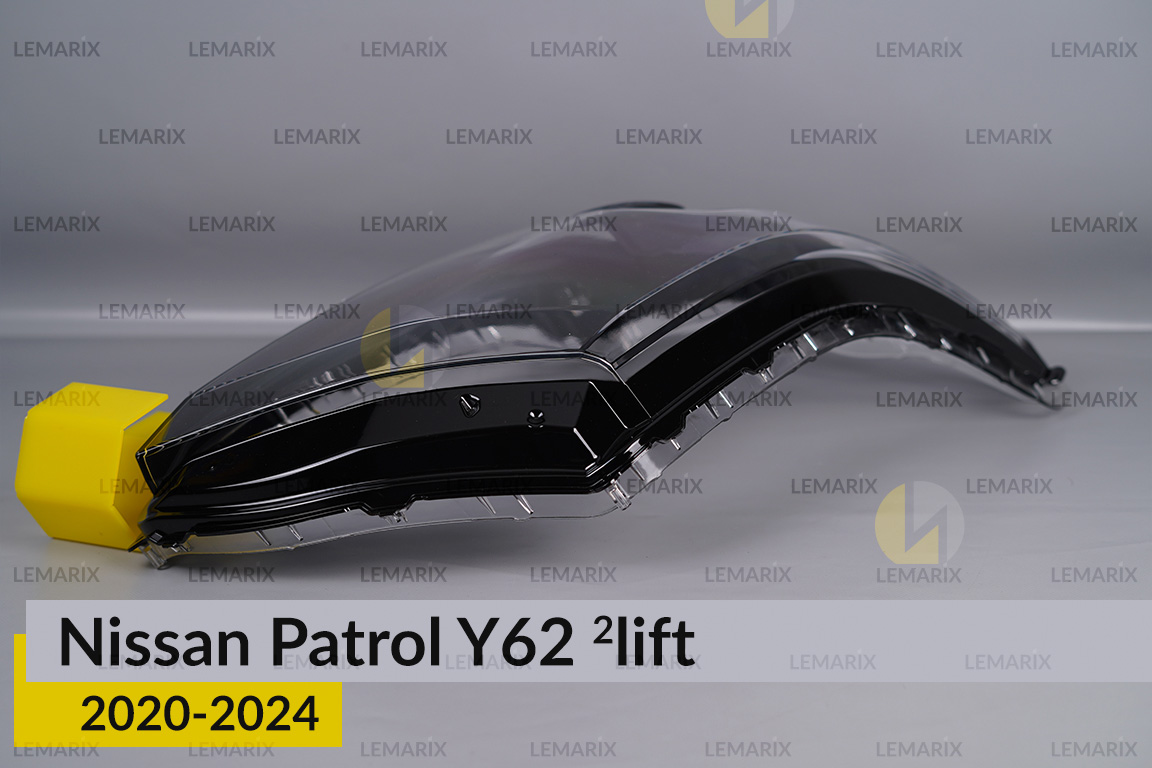 Скло фари Nissan Patrol Y62 (2020-2024) 2 рест праве