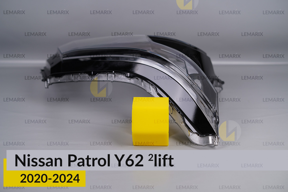 Скло фари Nissan Patrol Y62 (2020-2024) 2 рест праве