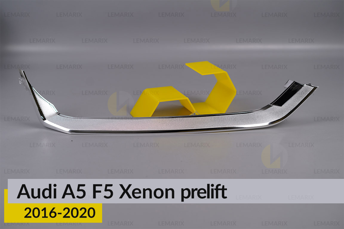 Хромована декоративна маска нижня Audi A5 F5 Xenon (2016-2020) дорест права