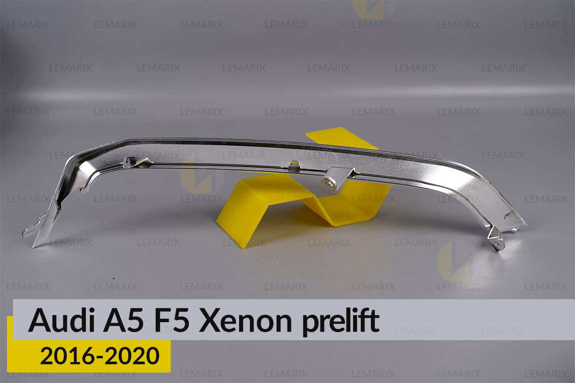Хромована декоративна маска нижня Audi A5 F5 Xenon (2016-2020) дорест права