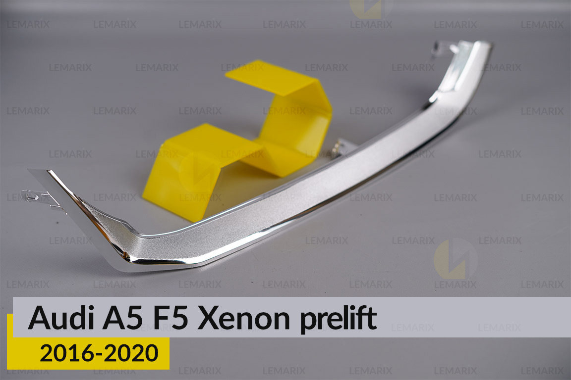 Хромована декоративна маска нижня Audi A5 F5 Xenon (2016-2020) дорест права