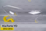 Скло фари Kia Forte YD (2012-2016) праве