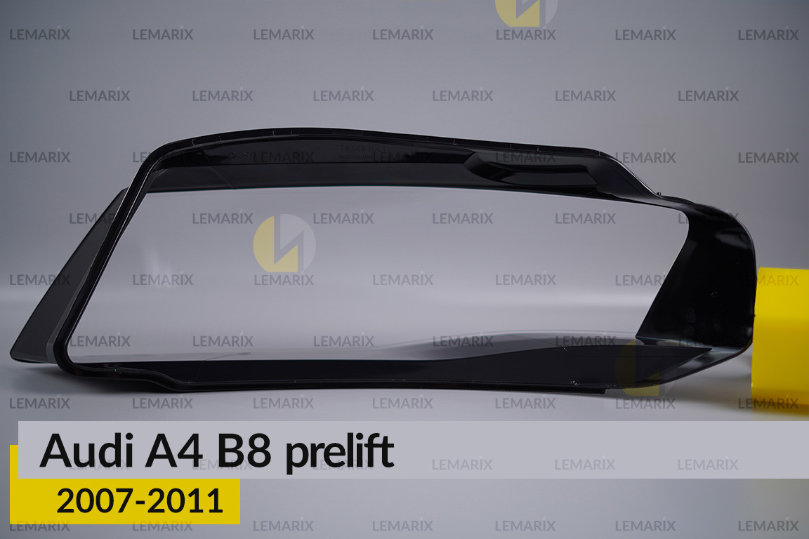 Скло фари Audi A4 B8 (2007-2011) дорест праве