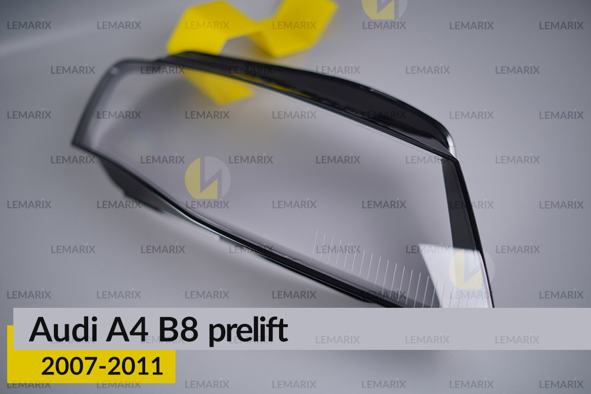Скло фари Audi A4 B8 (2007-2011) дорест праве