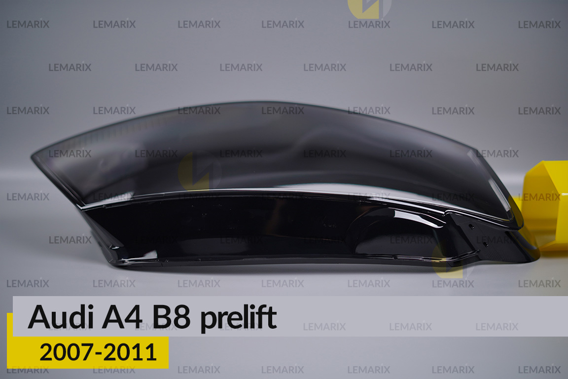 Скло фари Audi A4 B8 (2007-2011) дорест праве