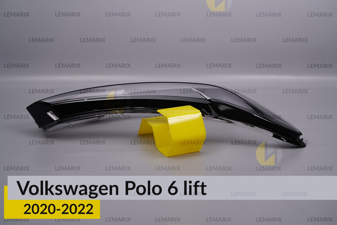 Скло фари VW Volkswagen Polo 6 (2020-2022) рест праве