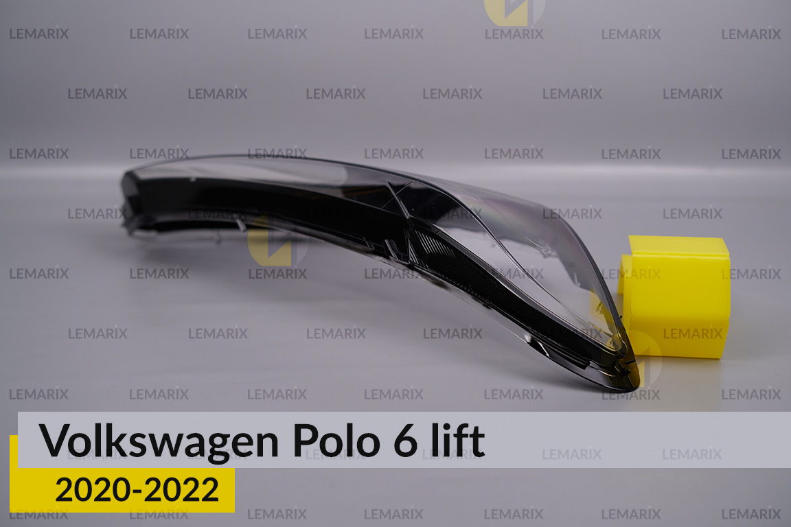 Скло фари VW Volkswagen Polo 6 (2020-2022) рест праве