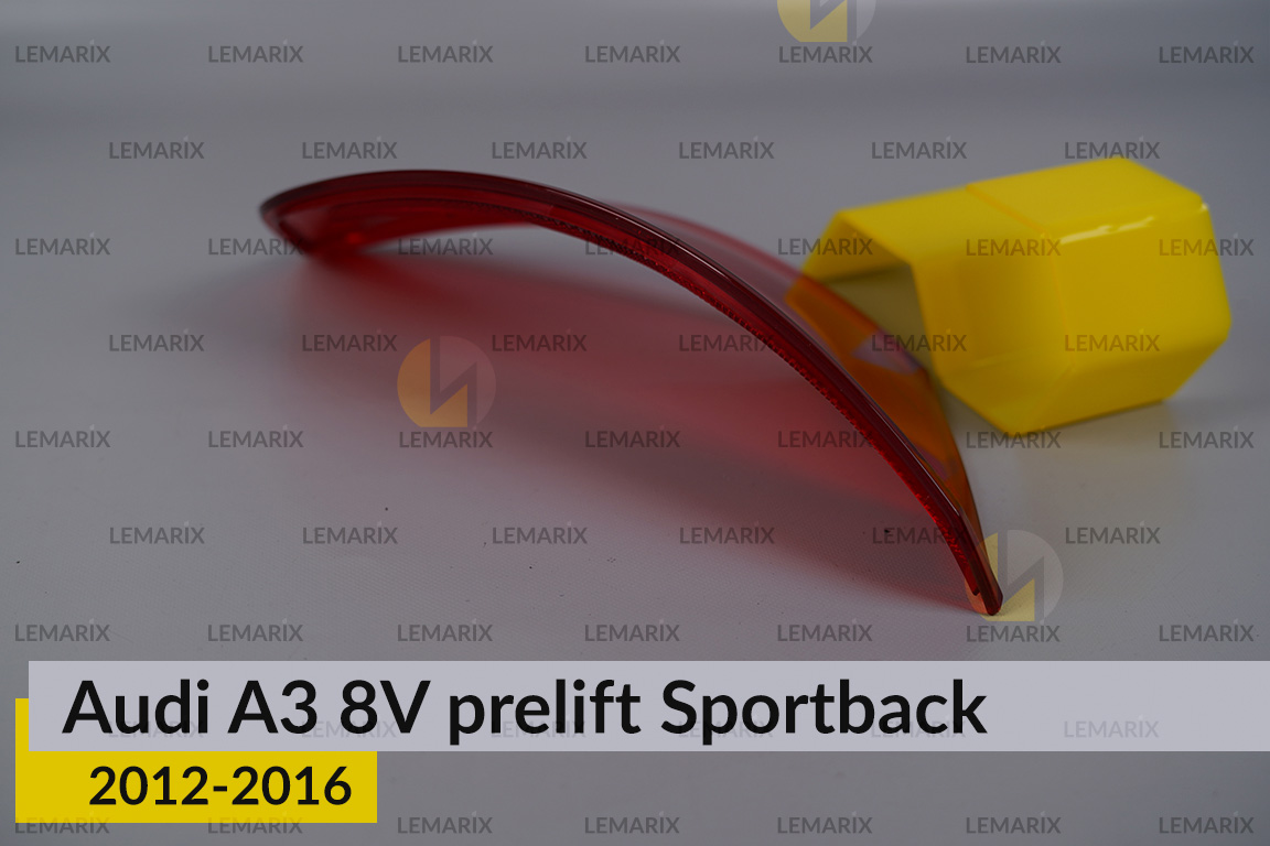 Скло заднього ліхтаря зовнішнє в крилі Audi A3 8V Sportback (2012-2016) дорест ліве