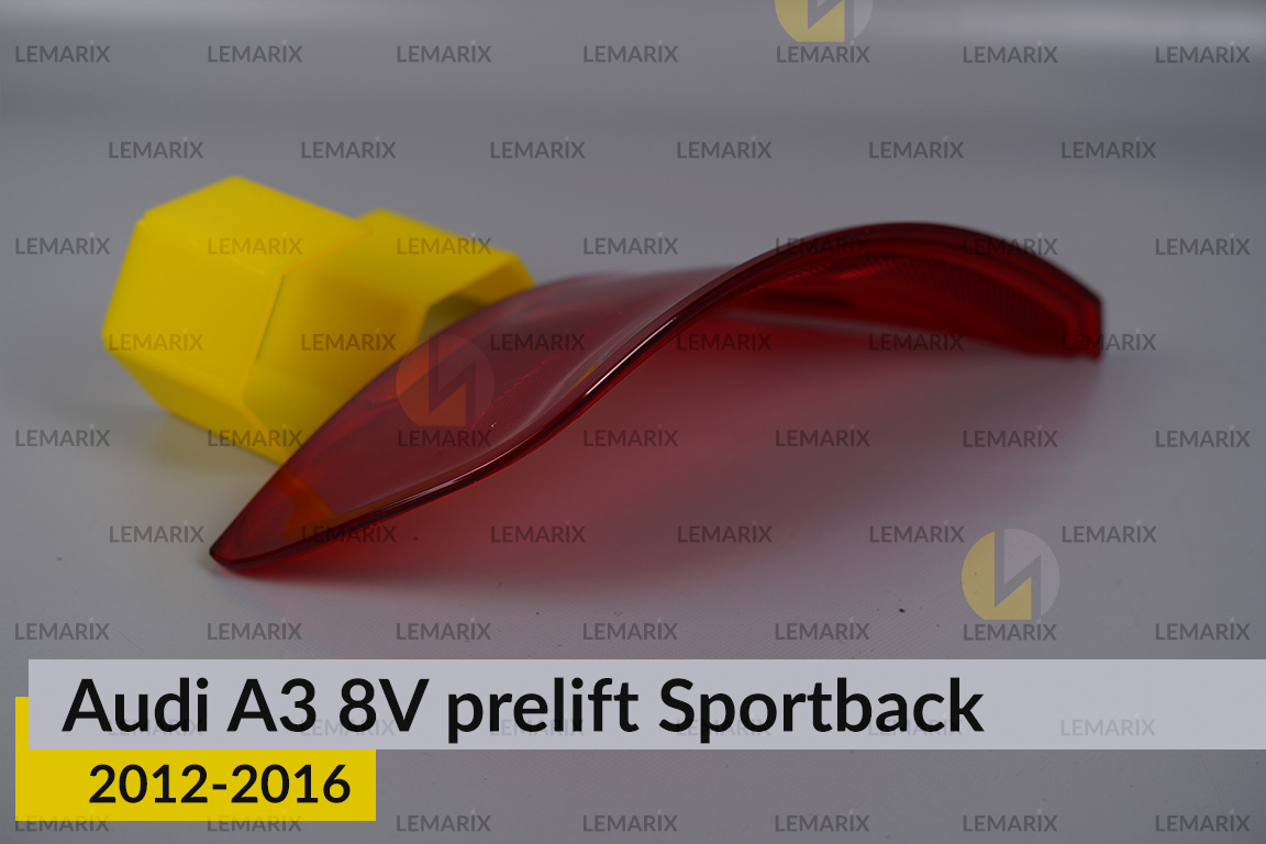 Скло заднього ліхтаря зовнішнє в крилі Audi A3 8V Sportback (2012-2016) дорест ліве