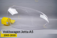 Скло фари VW Volkswagen Jetta A5 (2005-2010) праве