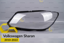Скло фари VW Volkswagen Sharan (2010-2022) ліве