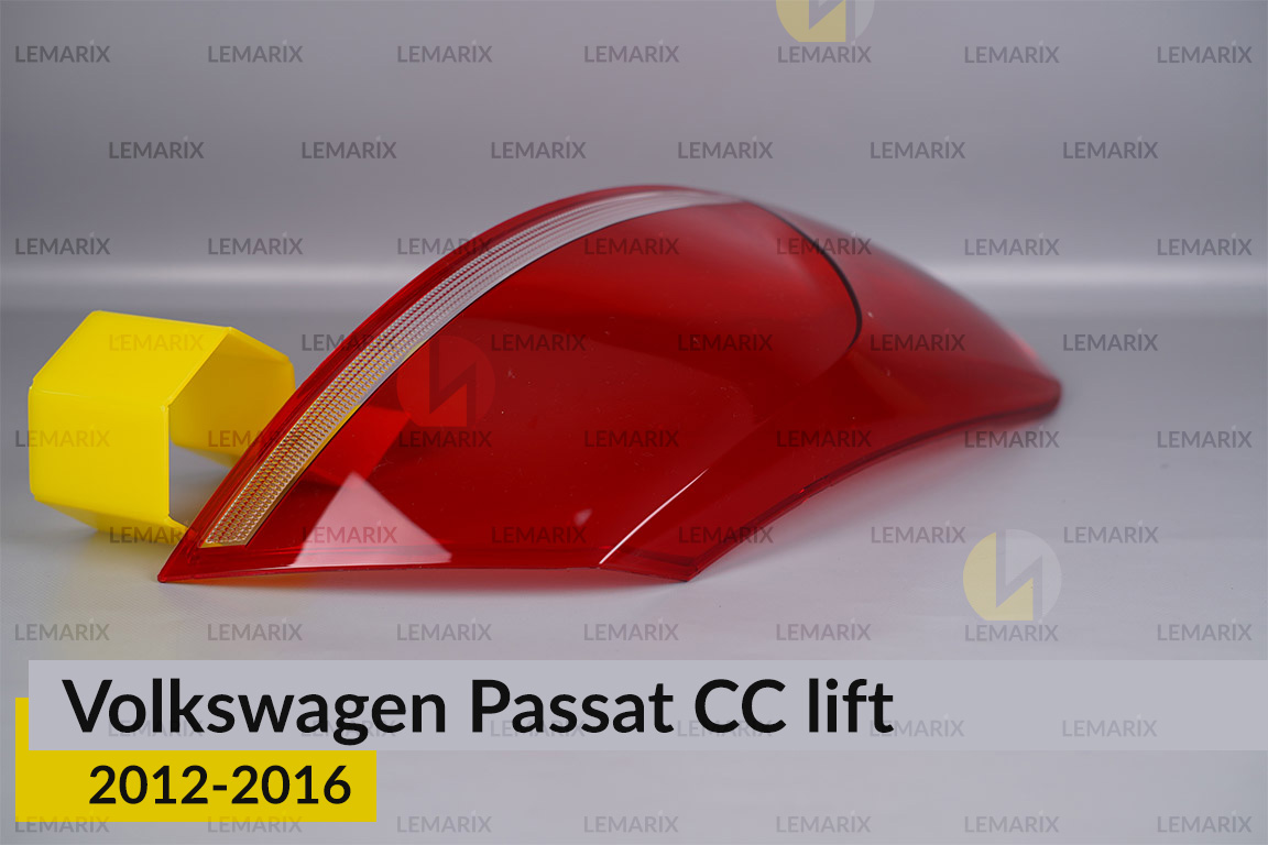 Скло заднього ліхтаря зовнішнє в крилі VW Volkswagen Passat CC (2012-2016) рест ліве