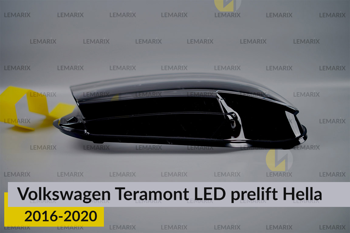 Скло фари VW Volkswagen Teramont LED Hella (2016-2020) дорест праве