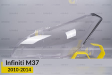 Стекло фары Infiniti M37 (2010-2014) левое