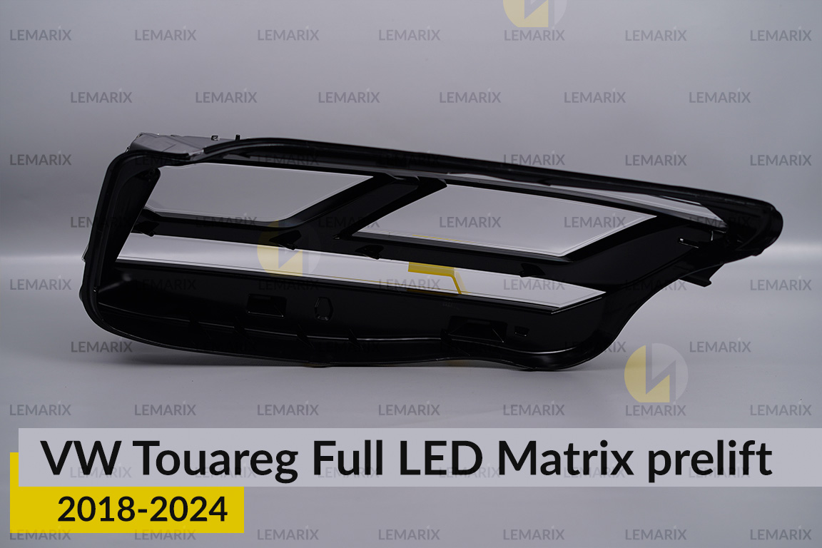 Скло фари VW Volkswagen Touareg Full LED Matrix (2018-2024) дорест праве