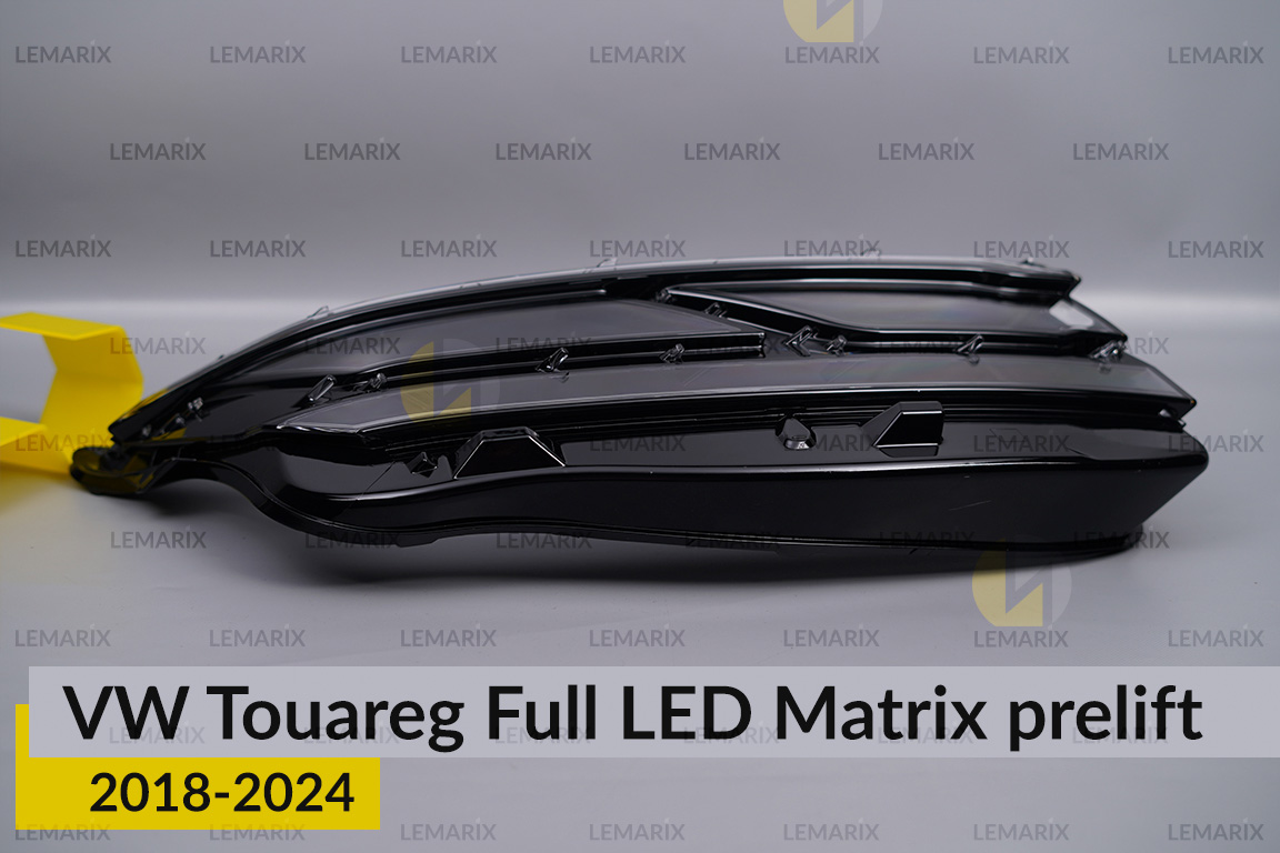 Скло фари VW Volkswagen Touareg Full LED Matrix (2018-2024) дорест праве