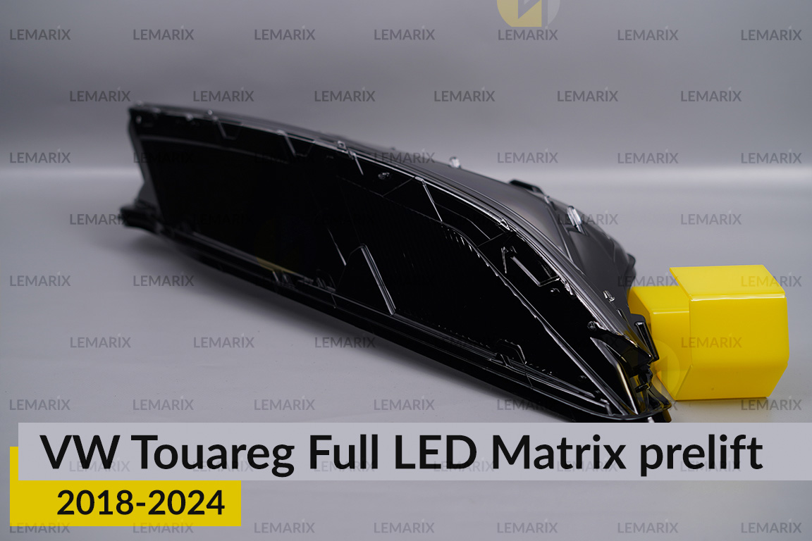 Скло фари VW Volkswagen Touareg Full LED Matrix (2018-2024) дорест праве