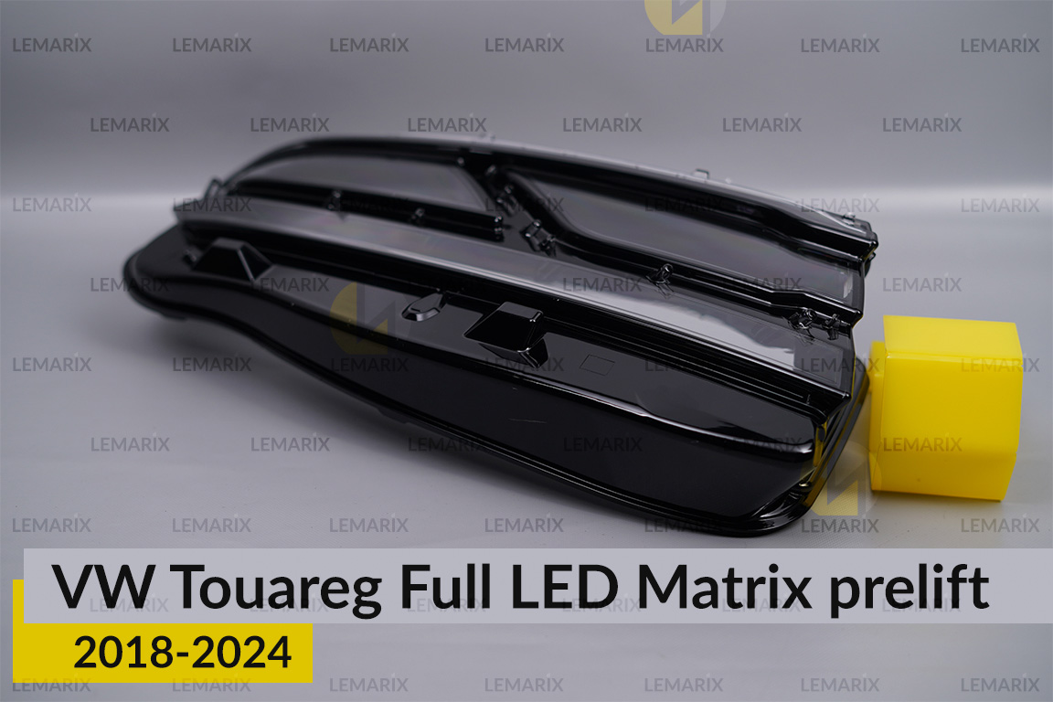 Скло фари VW Volkswagen Touareg Full LED Matrix (2018-2024) дорест праве