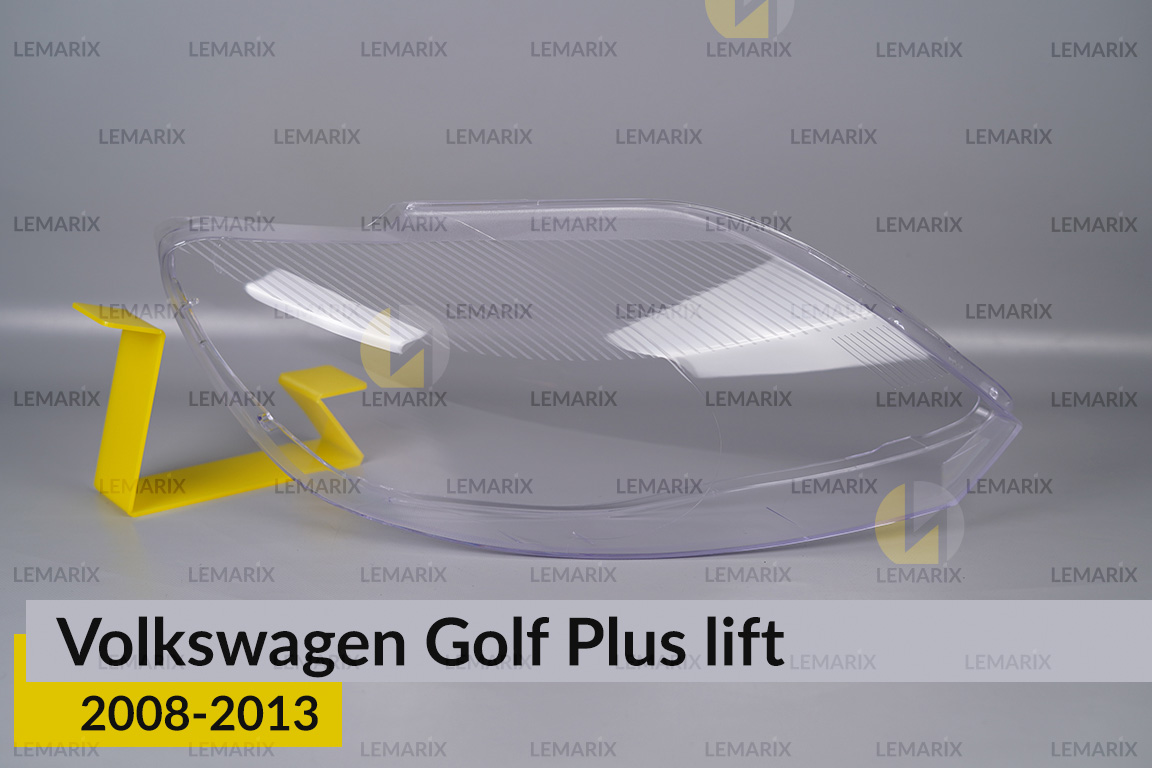 Скло фари VW Volkswagen Golf Plus (2008-2013) рест праве