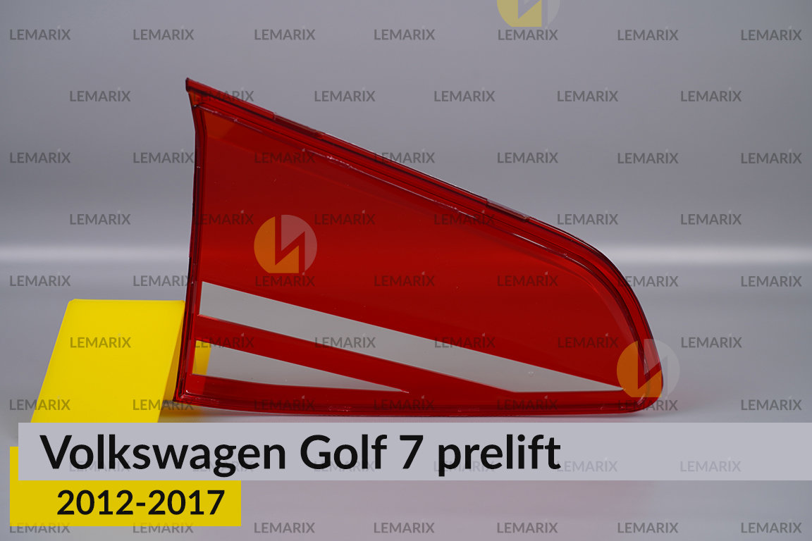 Скло заднього ліхтаря внутрішнє в кришці багажника VW Volkswagen Golf 7 (2012-2017) дорест праве