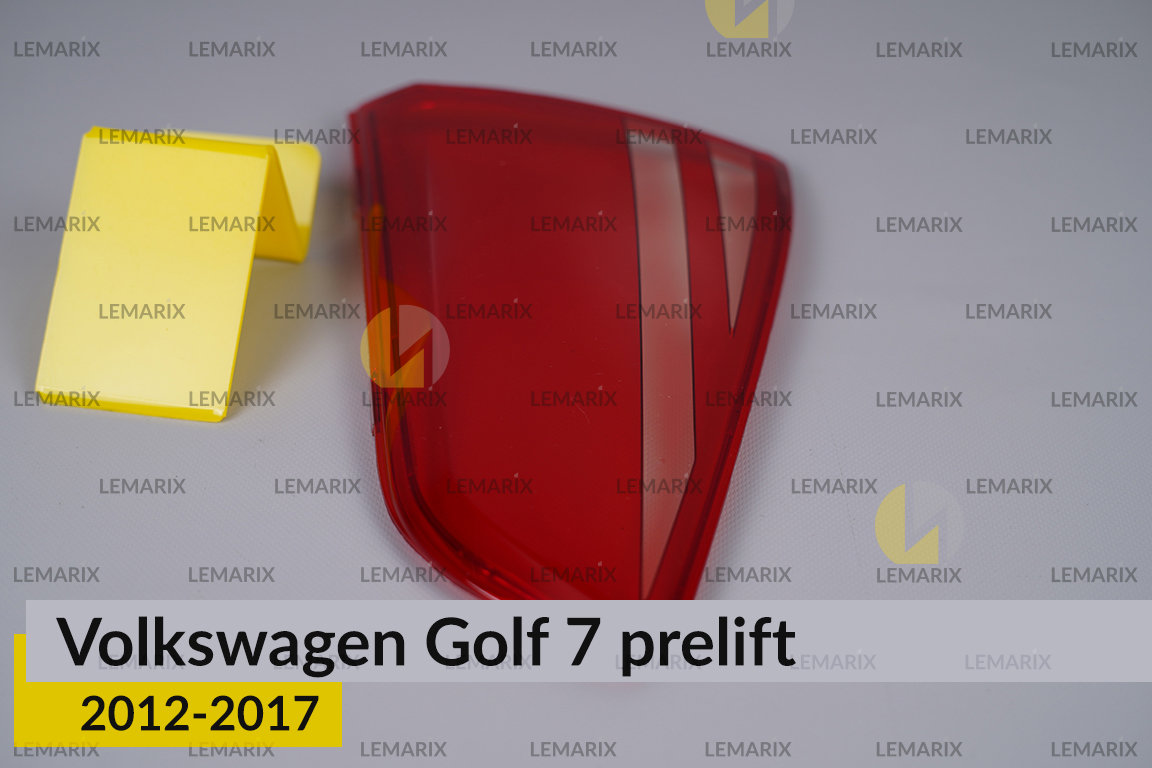 Скло заднього ліхтаря внутрішнє в кришці багажника VW Volkswagen Golf 7 (2012-2017) дорест праве
