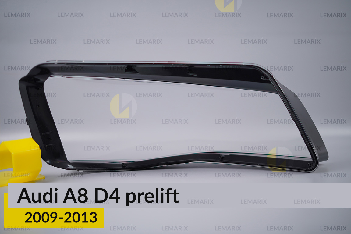 Скло фари Audi A8 D4 (2009-2013) дорест ліве