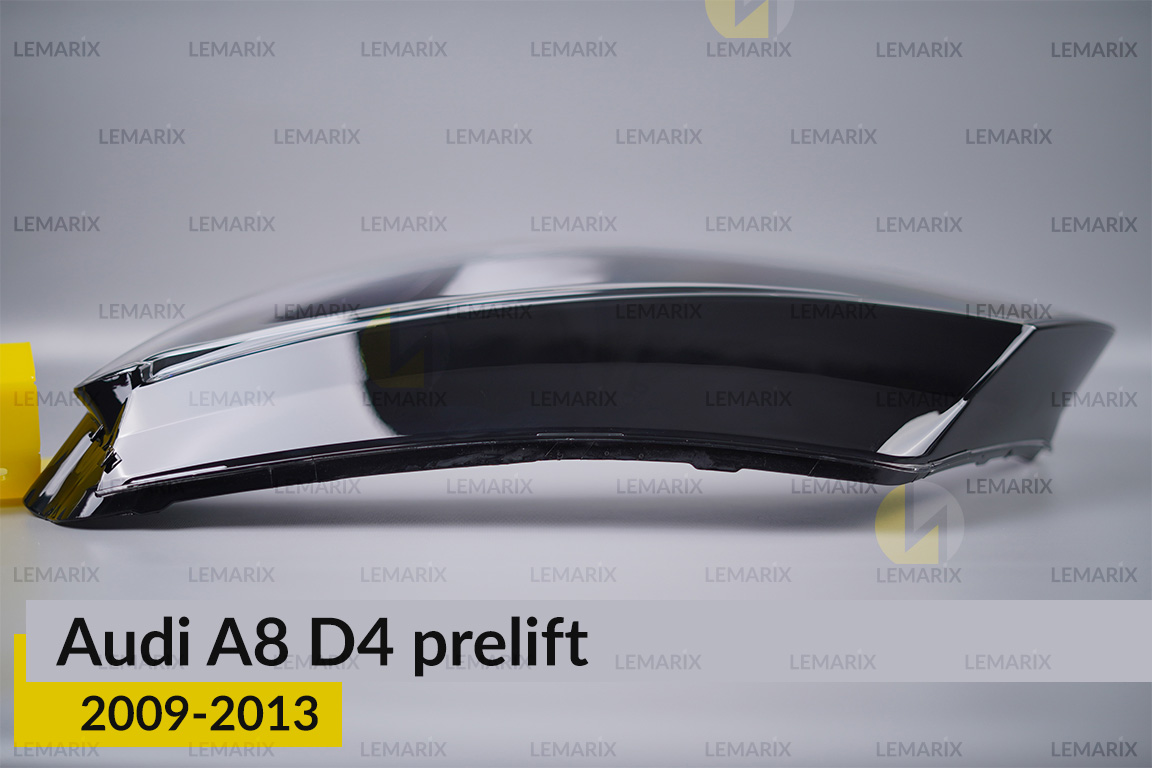 Скло фари Audi A8 D4 (2009-2013) дорест ліве
