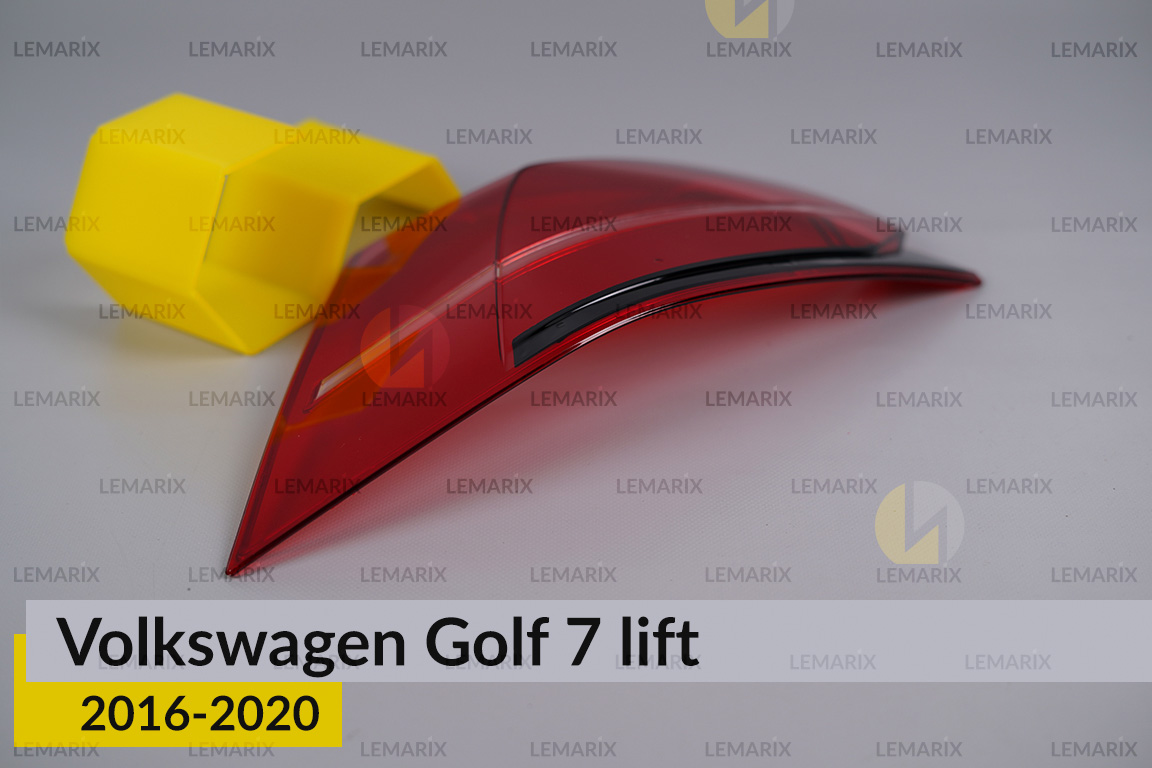 Скло заднього ліхтаря зовнішнє в крилі VW Volkswagen Golf 7 (2016-2020) рест ліве