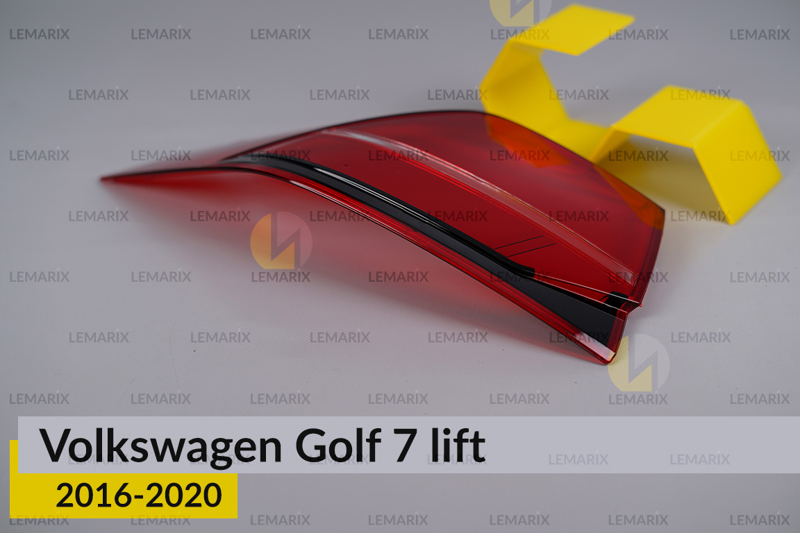 Скло заднього ліхтаря зовнішнє в крилі VW Volkswagen Golf 7 (2016-2020) рест ліве