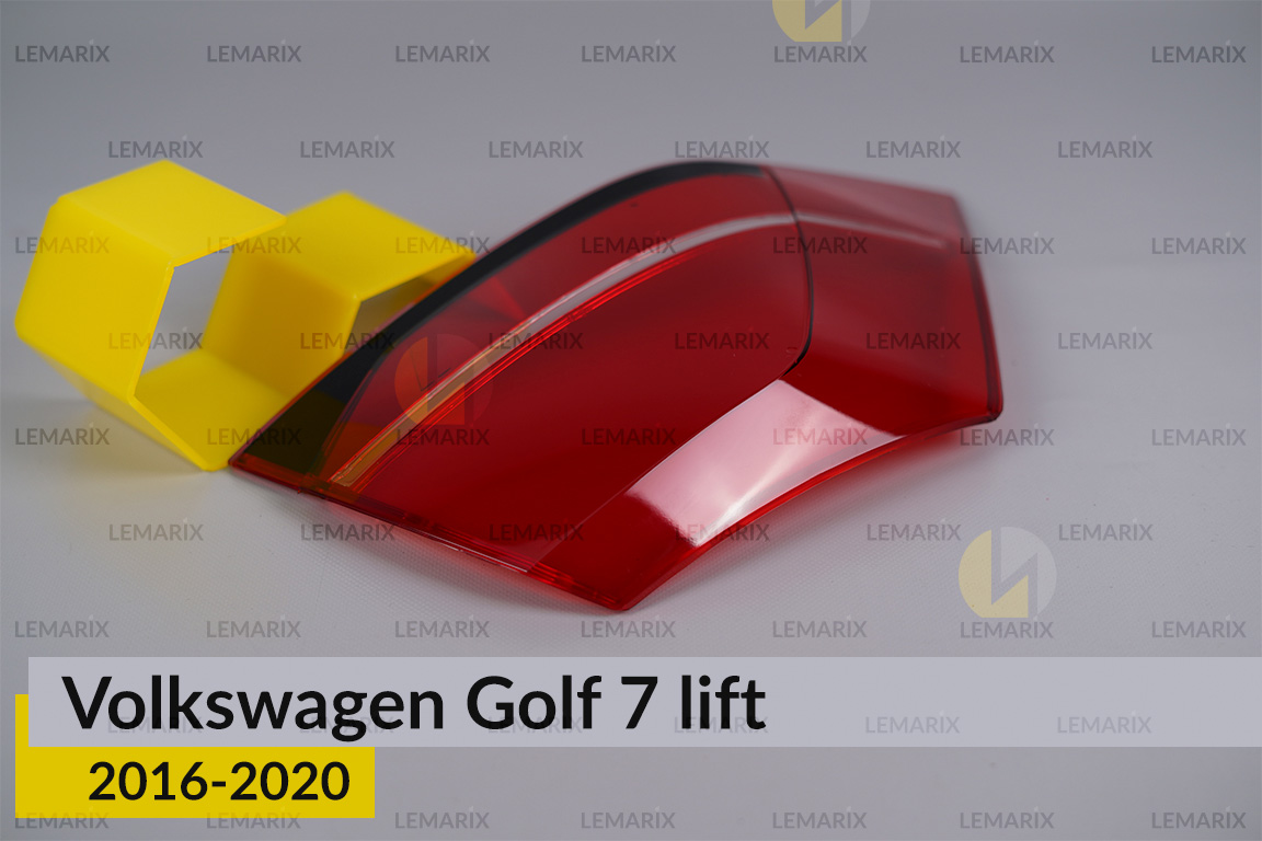 Скло заднього ліхтаря зовнішнє в крилі VW Volkswagen Golf 7 (2016-2020) рест ліве