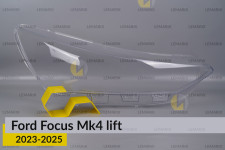 Стекло фары Ford Focus Mk4 (2023-2025) рест правое