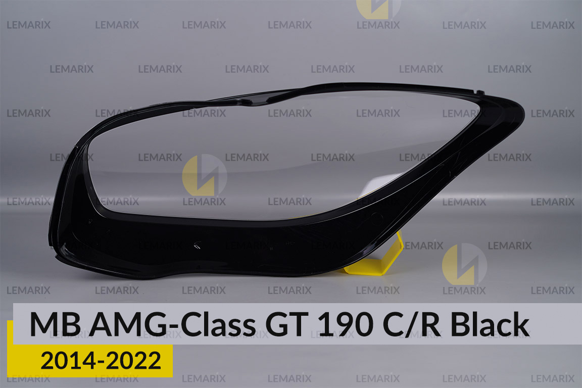 Скло фари Mercedes-Benz AMG-Class GT 190 C/R Black (2014-2022) праве