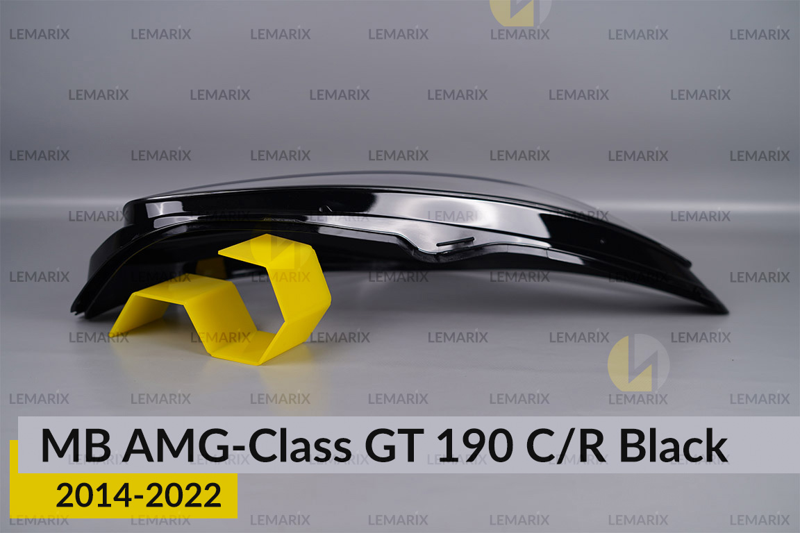 Скло фари Mercedes-Benz AMG-Class GT 190 C/R Black (2014-2022) праве