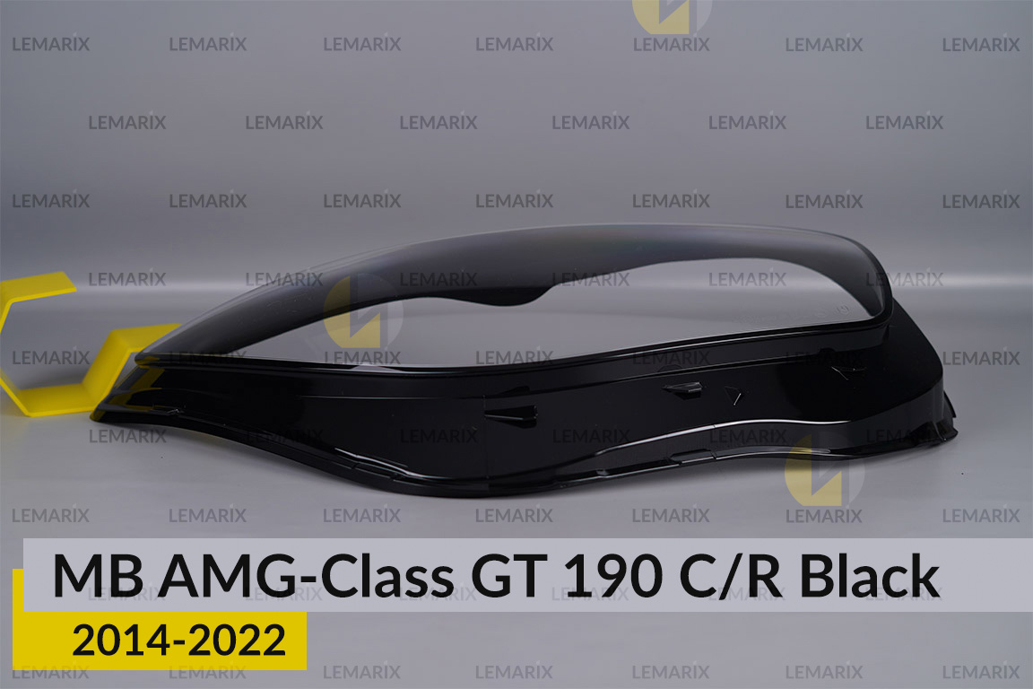 Скло фари Mercedes-Benz AMG-Class GT 190 C/R Black (2014-2022) праве