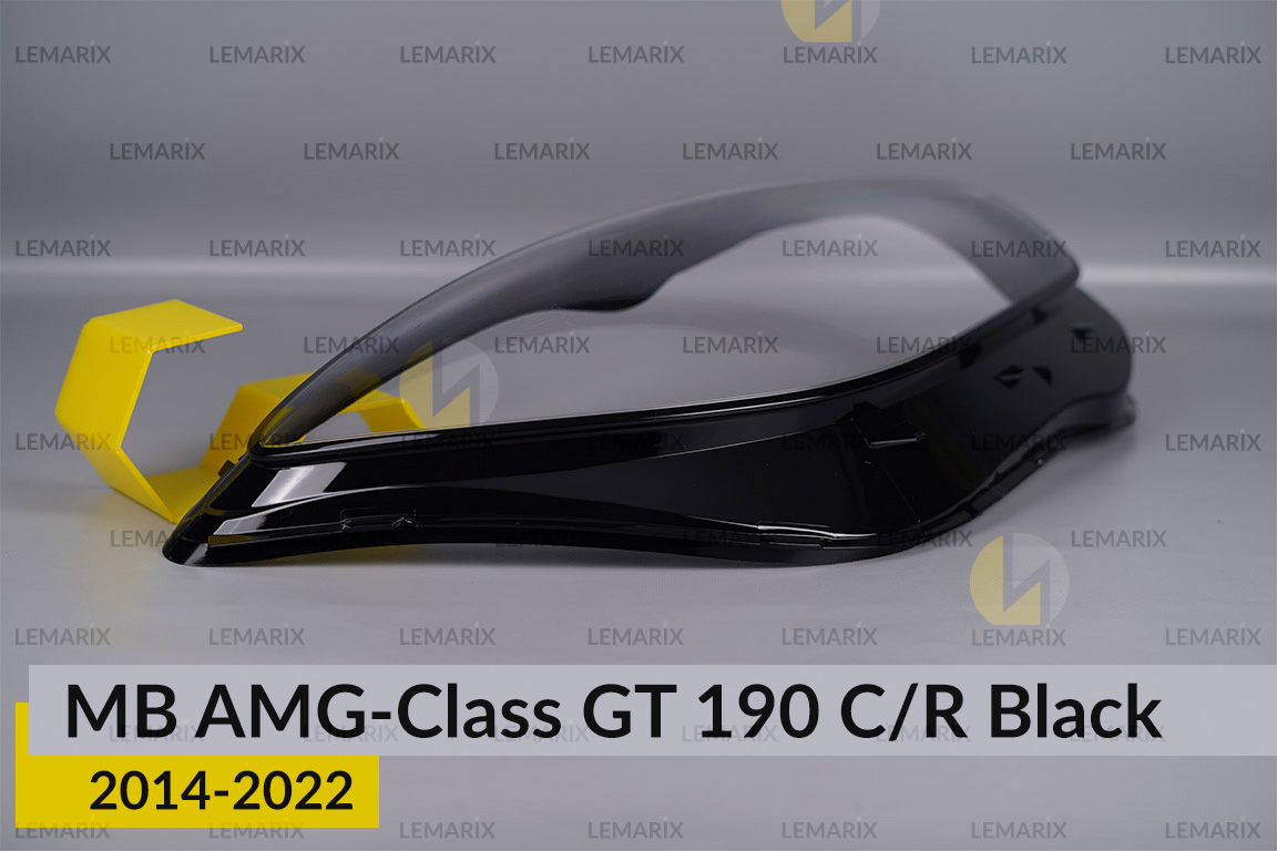 Скло фари Mercedes-Benz AMG-Class GT 190 C/R Black (2014-2022) праве