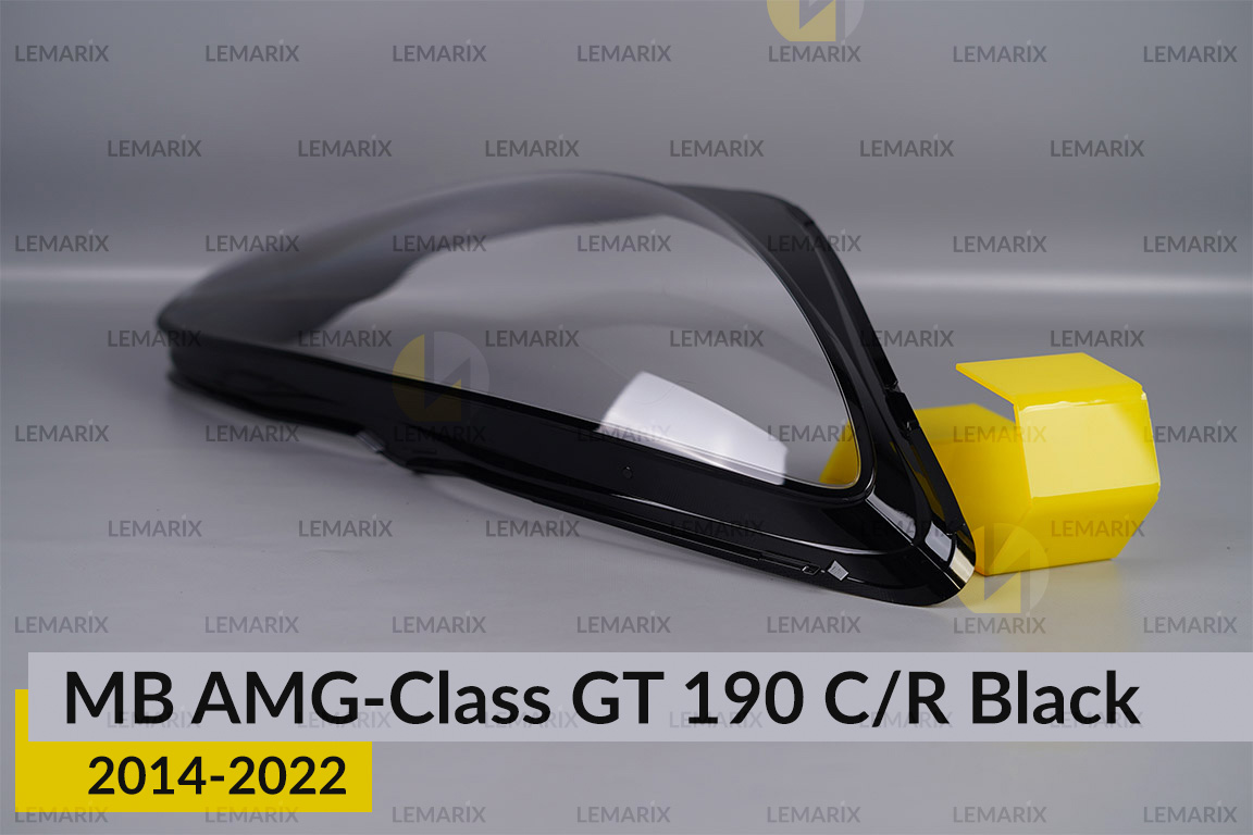 Скло фари Mercedes-Benz AMG-Class GT 190 C/R Black (2014-2022) праве