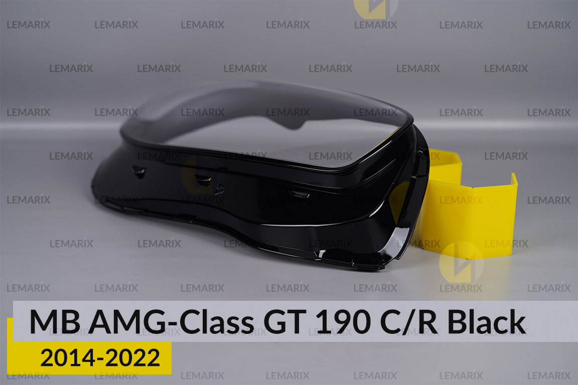 Скло фари Mercedes-Benz AMG-Class GT 190 C/R Black (2014-2022) праве