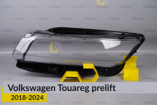 Скло фари VW Volkswagen Touareg (2018-2024) дорест ліве